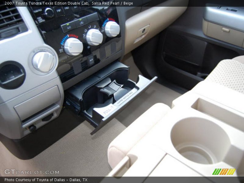 Salsa Red Pearl / Beige 2007 Toyota Tundra Texas Edition Double Cab
