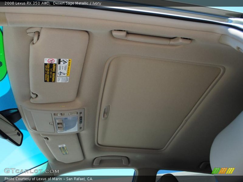 Desert Sage Metallic / Ivory 2008 Lexus RX 350 AWD