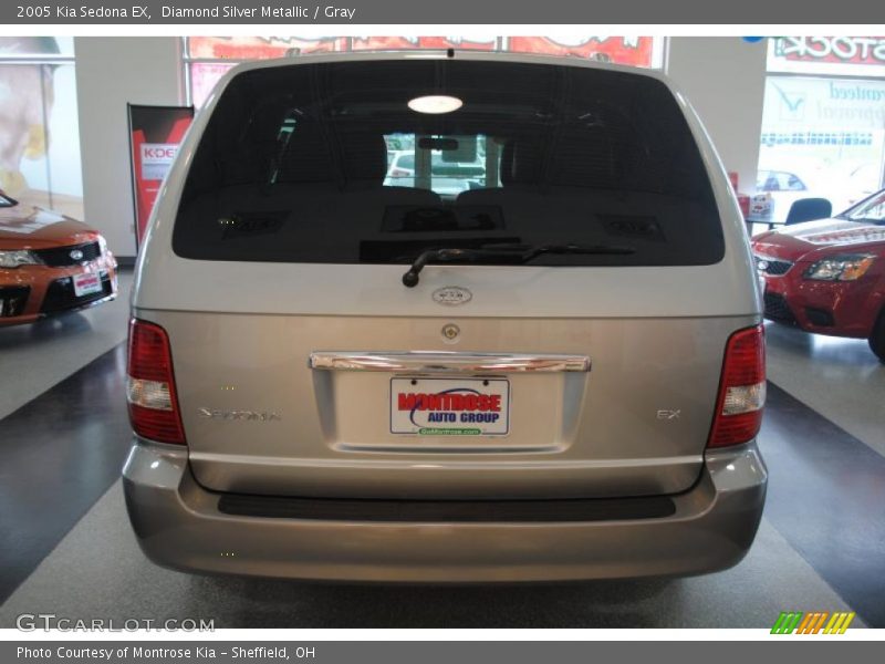 Diamond Silver Metallic / Gray 2005 Kia Sedona EX