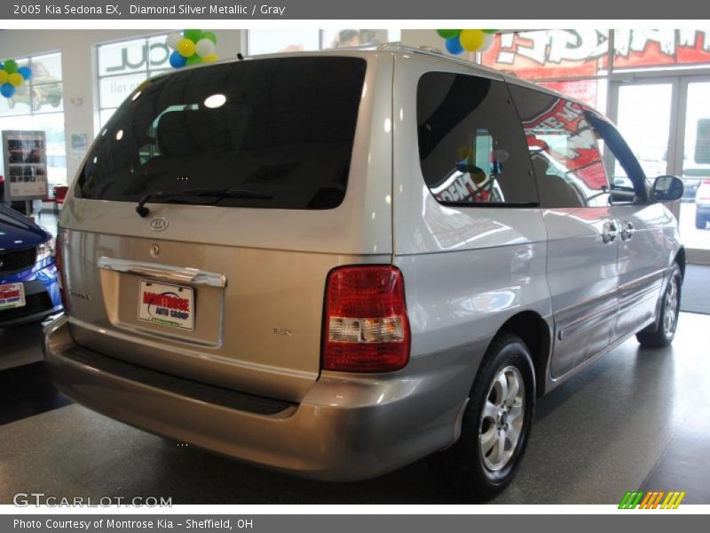 Diamond Silver Metallic / Gray 2005 Kia Sedona EX