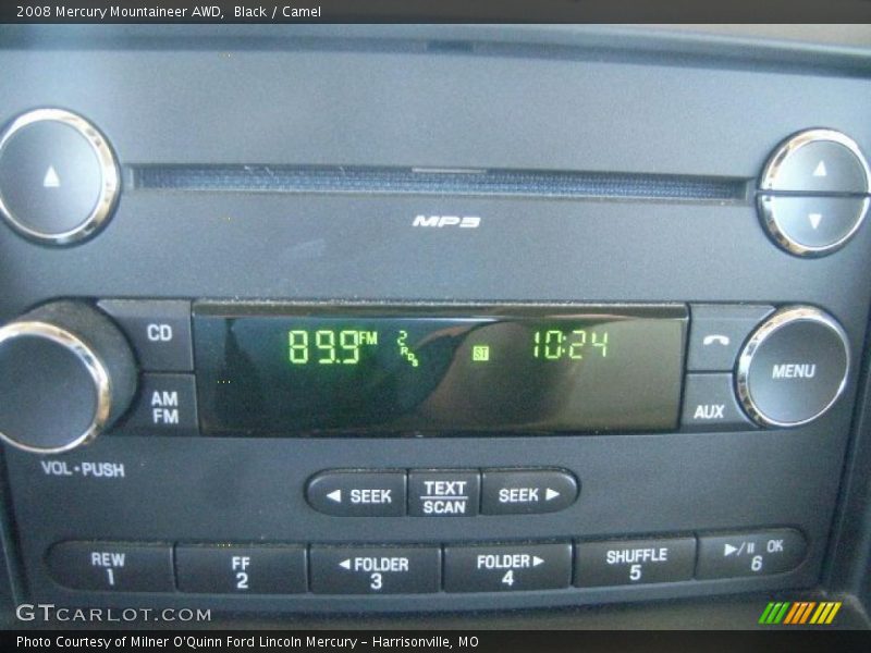 Black / Camel 2008 Mercury Mountaineer AWD