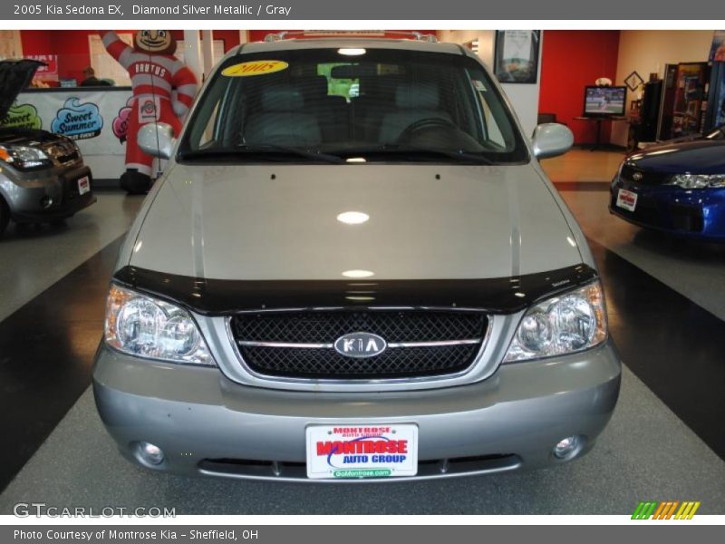 Diamond Silver Metallic / Gray 2005 Kia Sedona EX