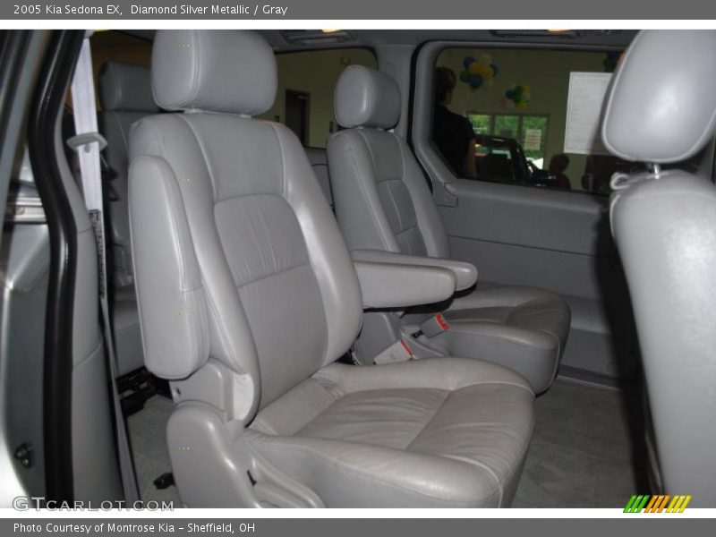 Diamond Silver Metallic / Gray 2005 Kia Sedona EX