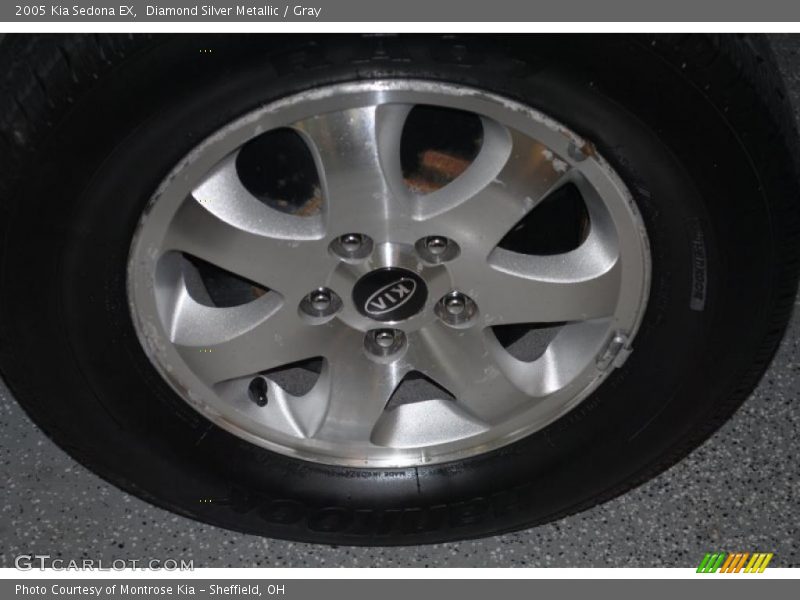 Diamond Silver Metallic / Gray 2005 Kia Sedona EX