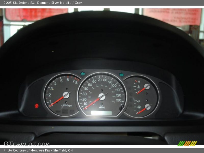 Diamond Silver Metallic / Gray 2005 Kia Sedona EX