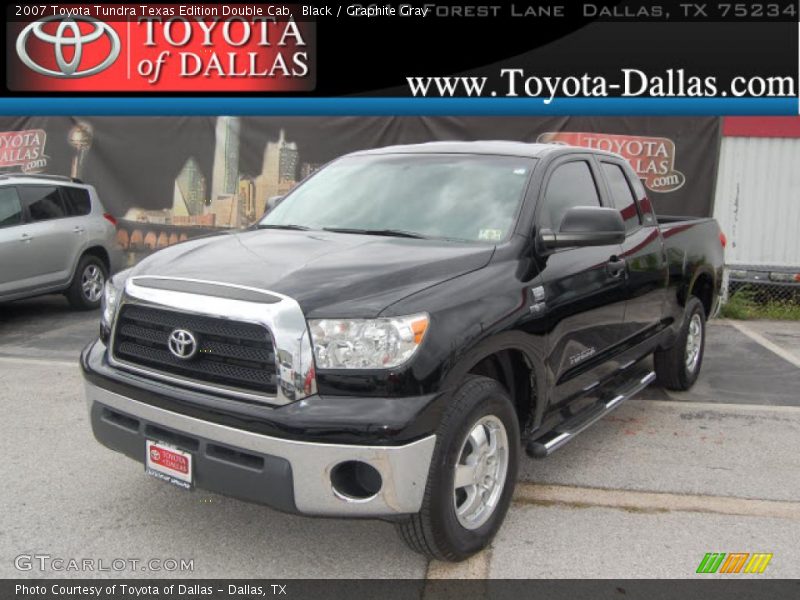 Black / Graphite Gray 2007 Toyota Tundra Texas Edition Double Cab