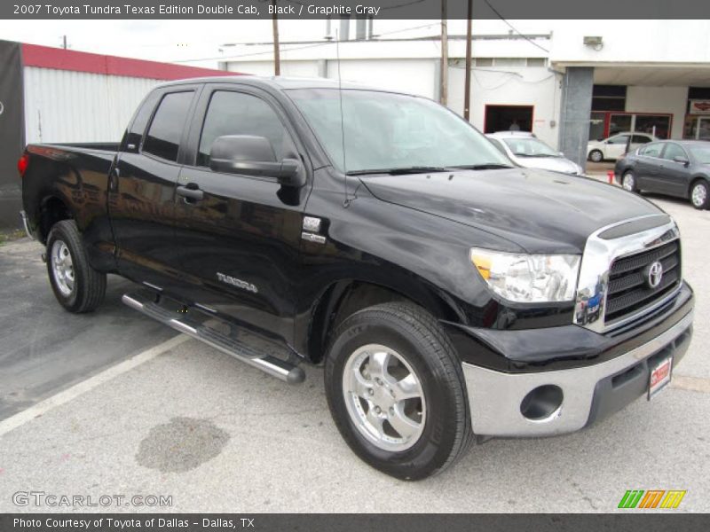 Black / Graphite Gray 2007 Toyota Tundra Texas Edition Double Cab