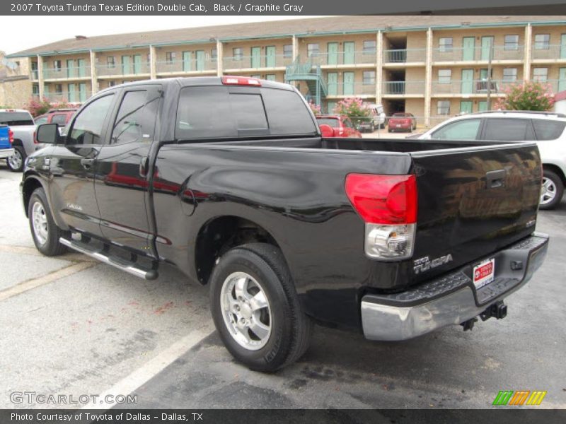 Black / Graphite Gray 2007 Toyota Tundra Texas Edition Double Cab
