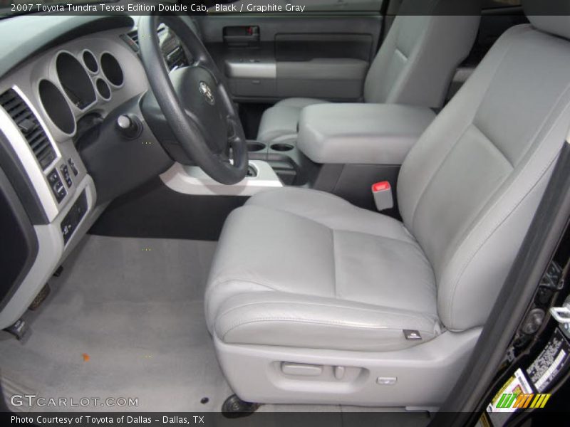 Black / Graphite Gray 2007 Toyota Tundra Texas Edition Double Cab