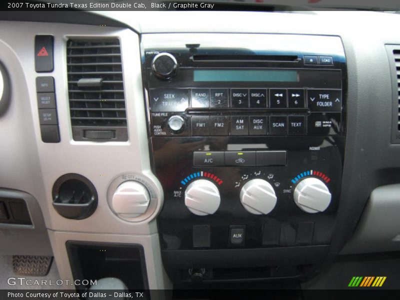 Black / Graphite Gray 2007 Toyota Tundra Texas Edition Double Cab