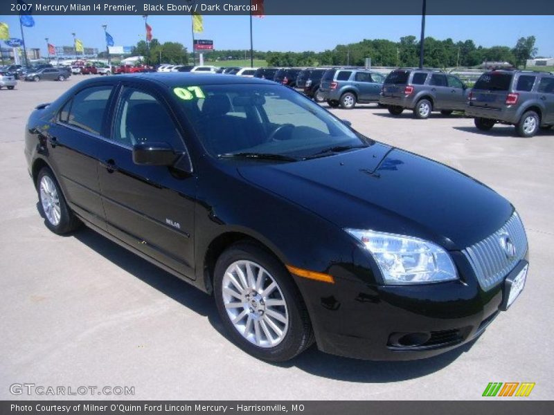 Black Ebony / Dark Charcoal 2007 Mercury Milan I4 Premier
