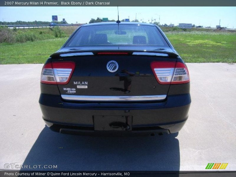 Black Ebony / Dark Charcoal 2007 Mercury Milan I4 Premier