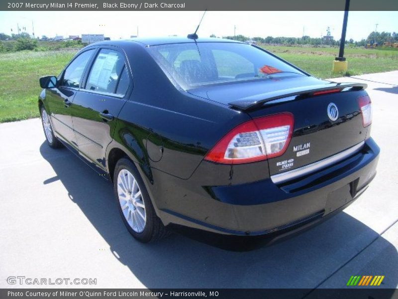 Black Ebony / Dark Charcoal 2007 Mercury Milan I4 Premier