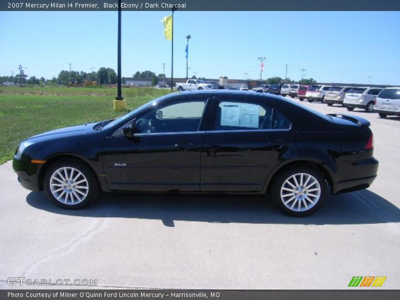 Black Ebony / Dark Charcoal 2007 Mercury Milan I4 Premier