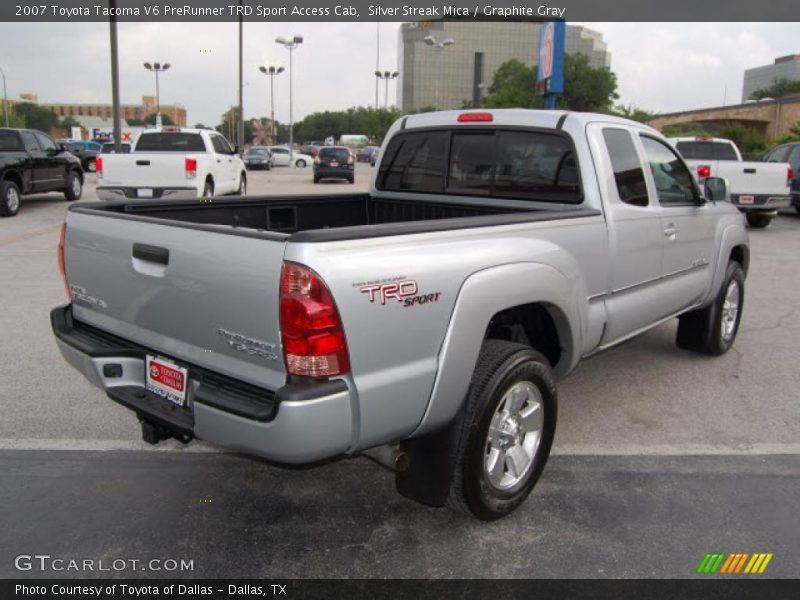 Silver Streak Mica / Graphite Gray 2007 Toyota Tacoma V6 PreRunner TRD Sport Access Cab