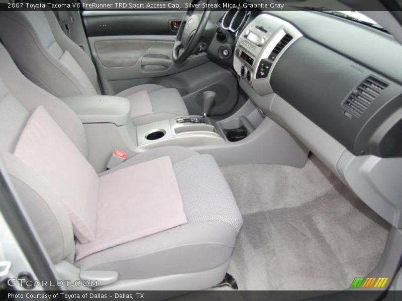 Silver Streak Mica / Graphite Gray 2007 Toyota Tacoma V6 PreRunner TRD Sport Access Cab