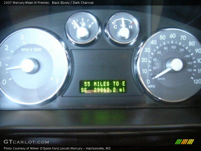 Black Ebony / Dark Charcoal 2007 Mercury Milan I4 Premier