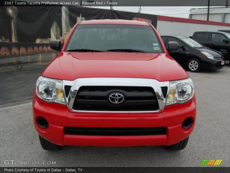 Radiant Red / Taupe 2007 Toyota Tacoma PreRunner Access Cab