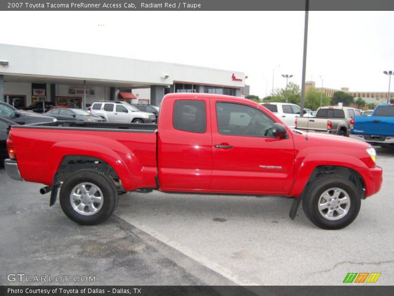 Radiant Red / Taupe 2007 Toyota Tacoma PreRunner Access Cab