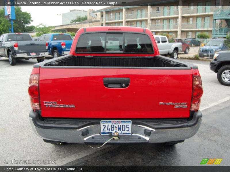 Radiant Red / Taupe 2007 Toyota Tacoma PreRunner Access Cab