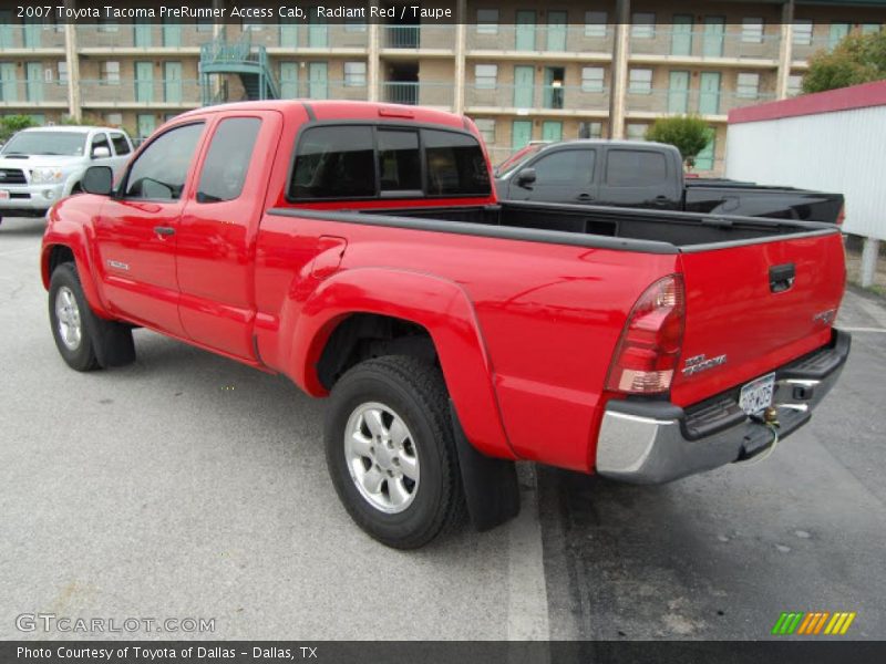 Radiant Red / Taupe 2007 Toyota Tacoma PreRunner Access Cab