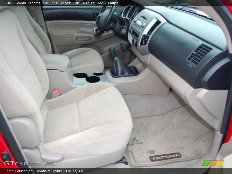 Radiant Red / Taupe 2007 Toyota Tacoma PreRunner Access Cab