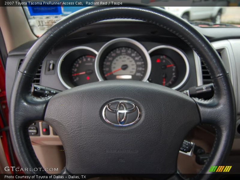 Radiant Red / Taupe 2007 Toyota Tacoma PreRunner Access Cab