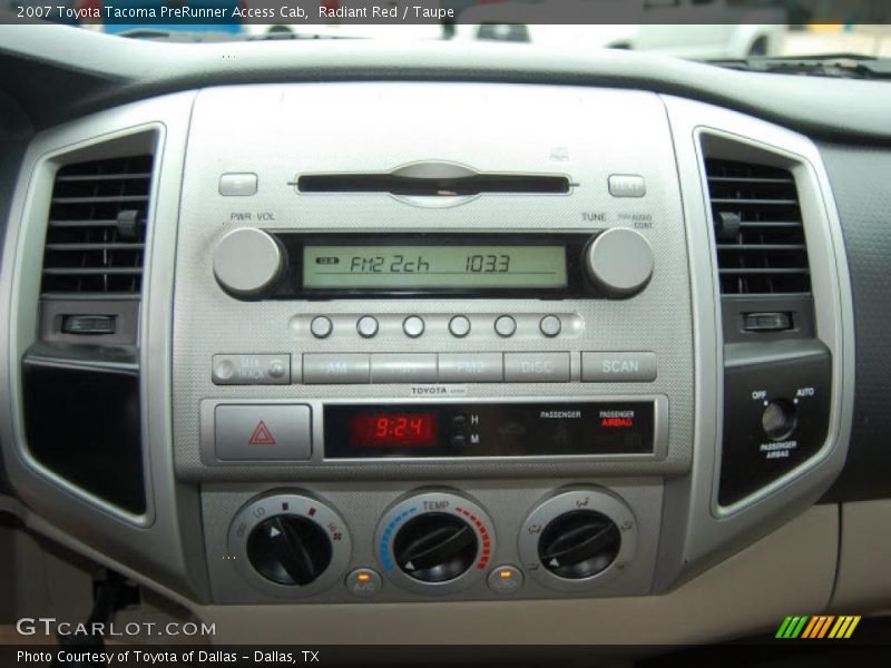 Radiant Red / Taupe 2007 Toyota Tacoma PreRunner Access Cab