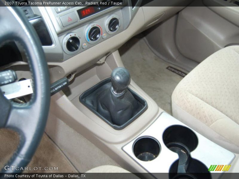 Radiant Red / Taupe 2007 Toyota Tacoma PreRunner Access Cab