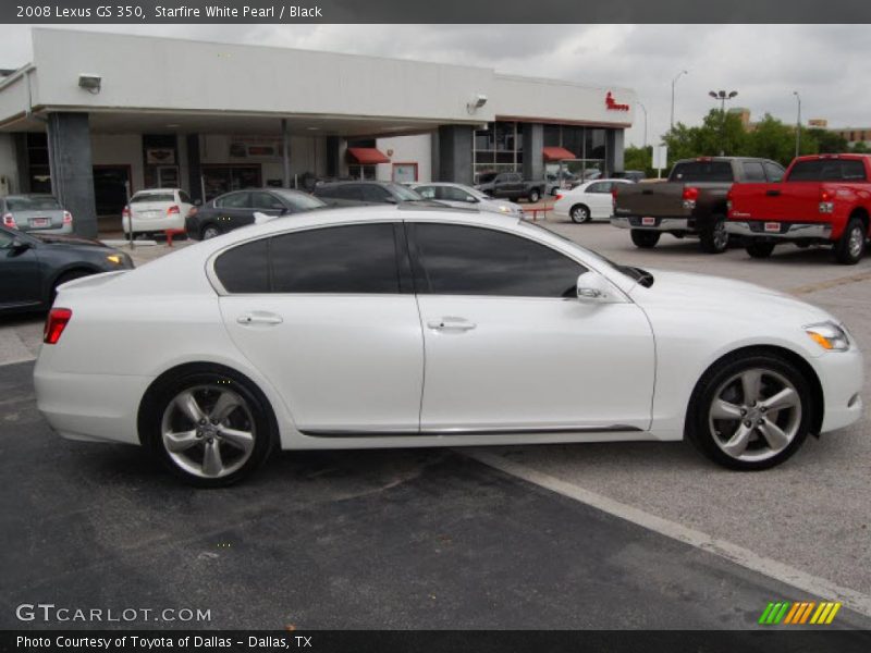 Starfire White Pearl / Black 2008 Lexus GS 350