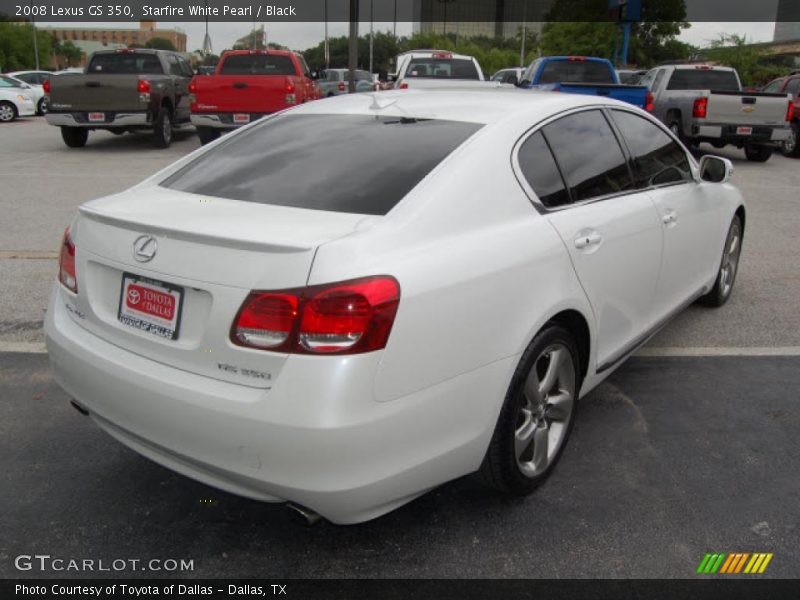 Starfire White Pearl / Black 2008 Lexus GS 350