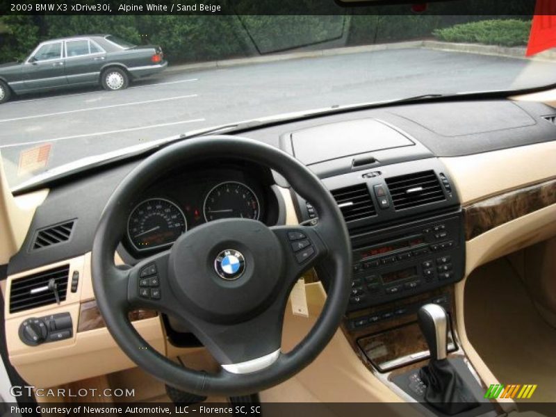 Alpine White / Sand Beige 2009 BMW X3 xDrive30i