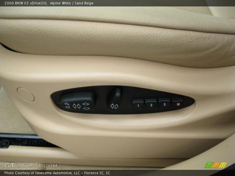 Alpine White / Sand Beige 2009 BMW X3 xDrive30i