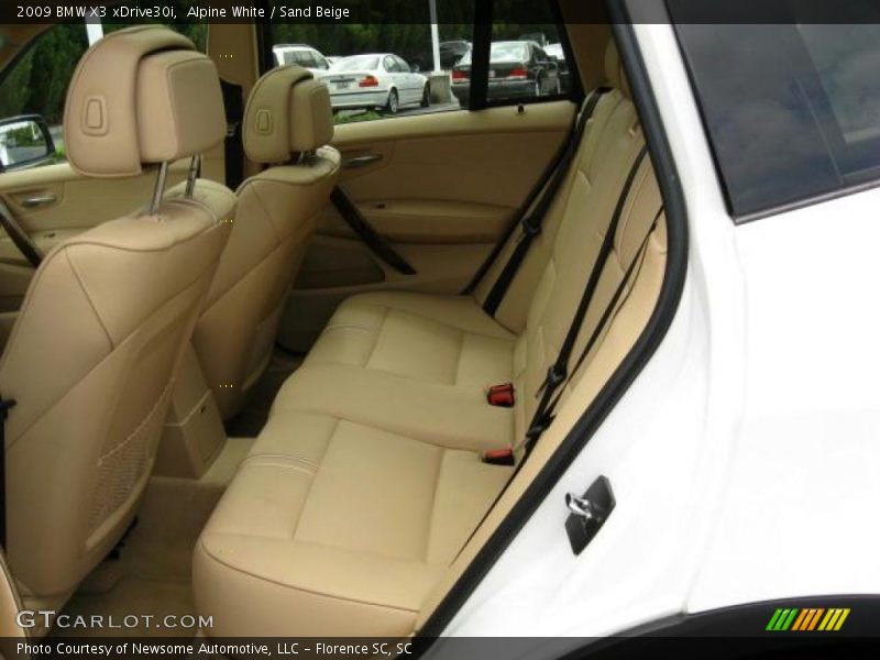 Alpine White / Sand Beige 2009 BMW X3 xDrive30i
