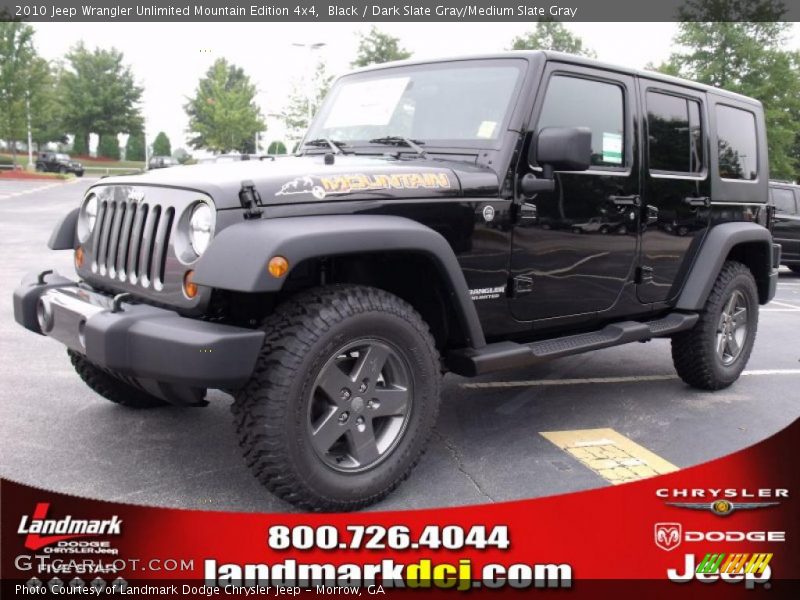 Black / Dark Slate Gray/Medium Slate Gray 2010 Jeep Wrangler Unlimited Mountain Edition 4x4