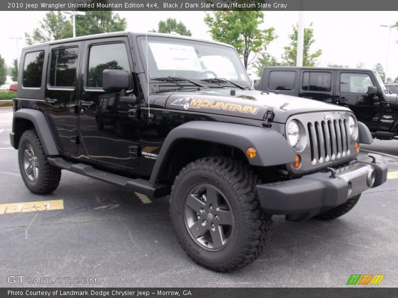 Black / Dark Slate Gray/Medium Slate Gray 2010 Jeep Wrangler Unlimited Mountain Edition 4x4