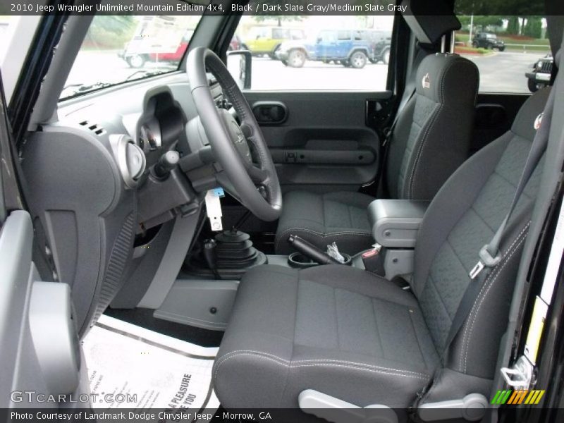 Black / Dark Slate Gray/Medium Slate Gray 2010 Jeep Wrangler Unlimited Mountain Edition 4x4