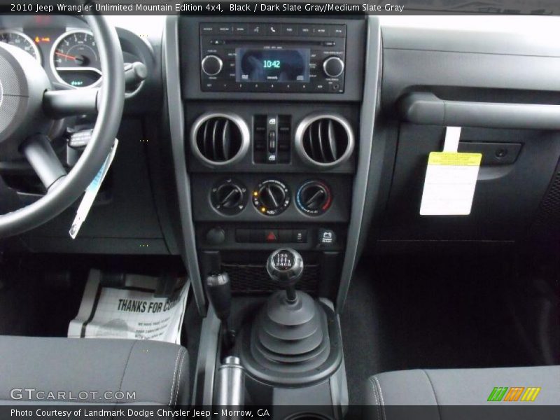 Black / Dark Slate Gray/Medium Slate Gray 2010 Jeep Wrangler Unlimited Mountain Edition 4x4