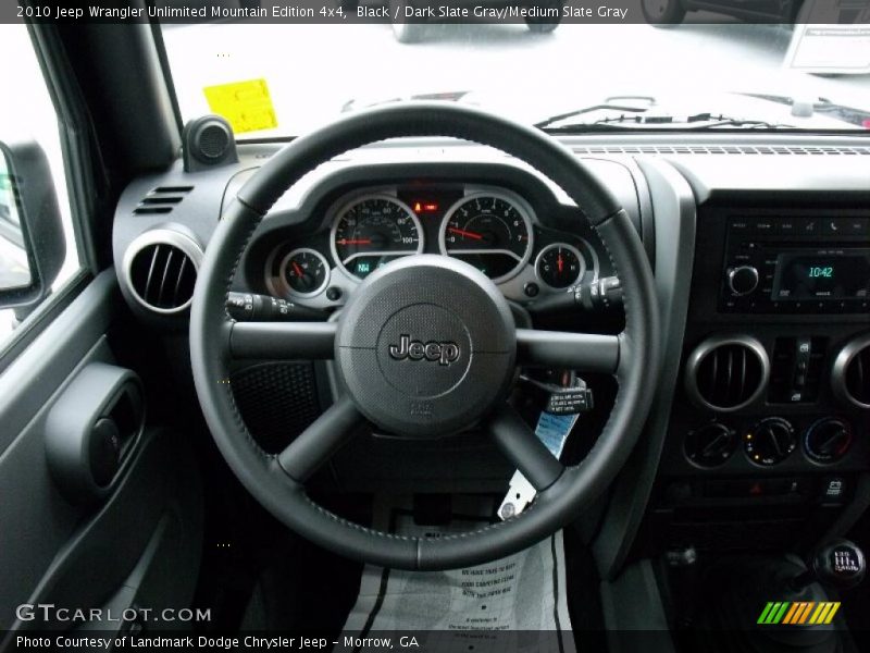 Black / Dark Slate Gray/Medium Slate Gray 2010 Jeep Wrangler Unlimited Mountain Edition 4x4