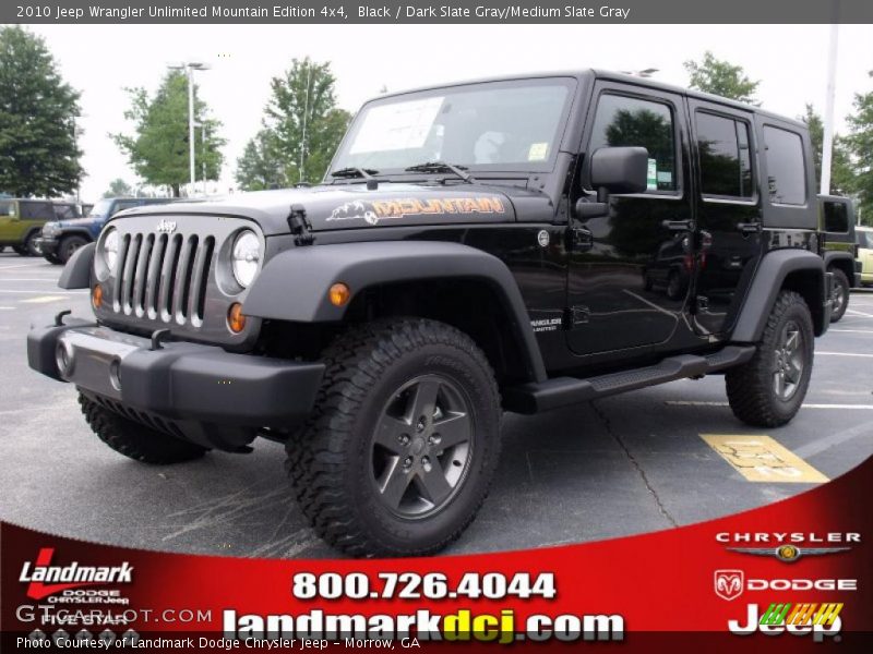 Black / Dark Slate Gray/Medium Slate Gray 2010 Jeep Wrangler Unlimited Mountain Edition 4x4