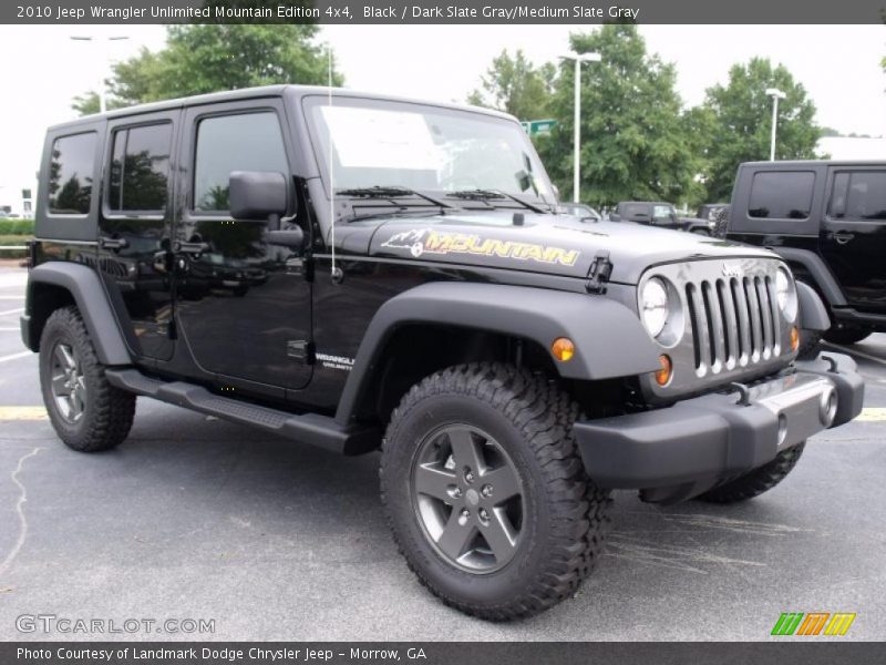 Black / Dark Slate Gray/Medium Slate Gray 2010 Jeep Wrangler Unlimited Mountain Edition 4x4