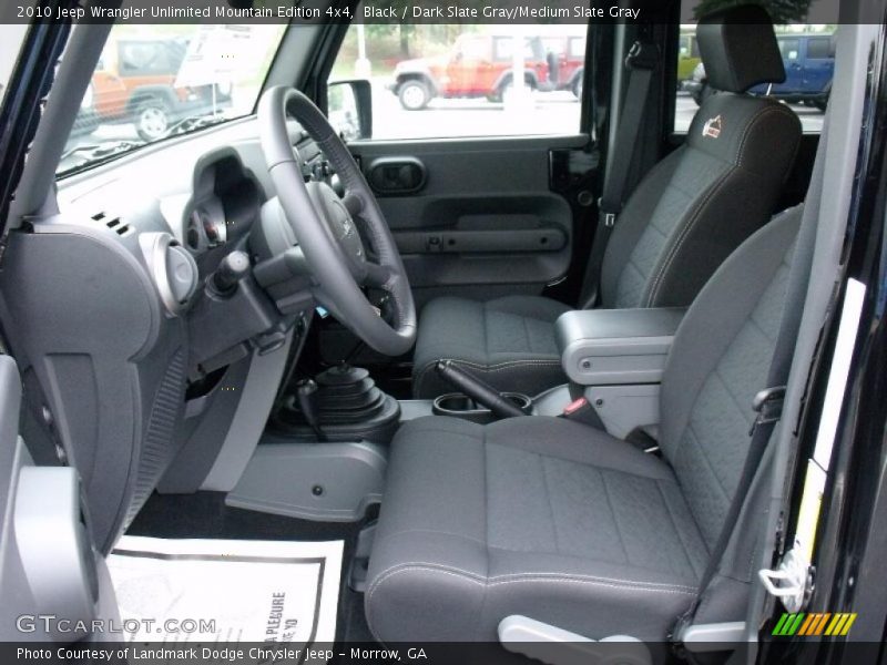 Black / Dark Slate Gray/Medium Slate Gray 2010 Jeep Wrangler Unlimited Mountain Edition 4x4