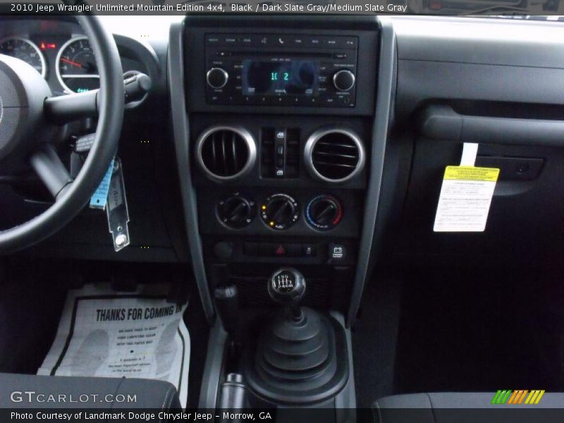 Black / Dark Slate Gray/Medium Slate Gray 2010 Jeep Wrangler Unlimited Mountain Edition 4x4