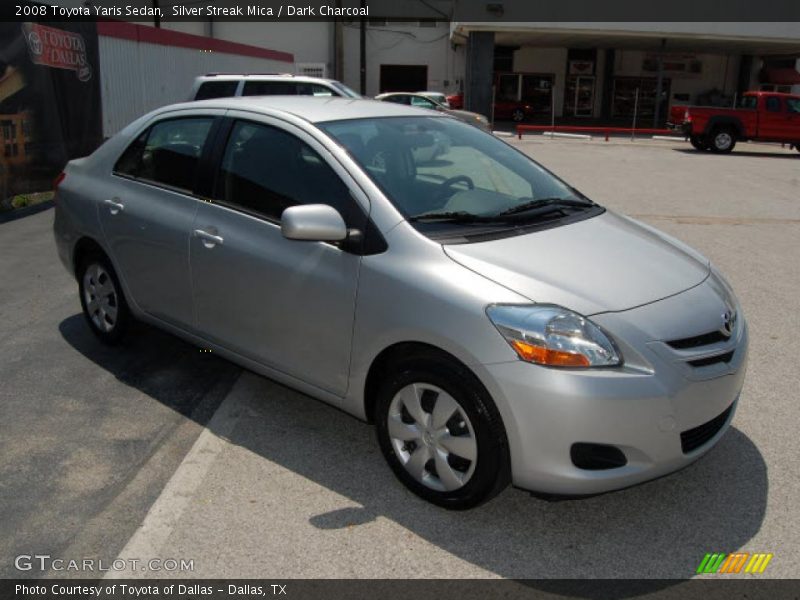 Silver Streak Mica / Dark Charcoal 2008 Toyota Yaris Sedan