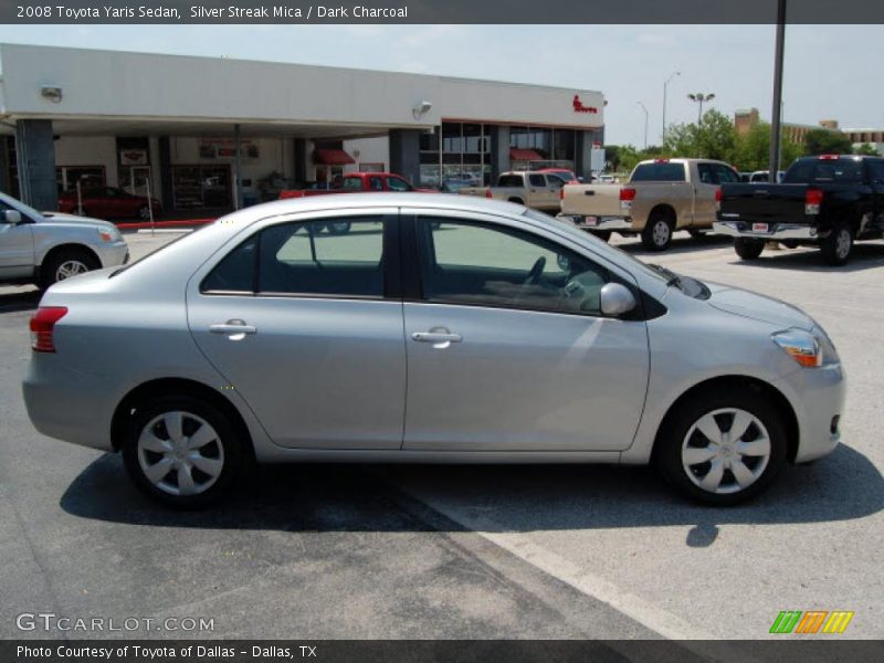 Silver Streak Mica / Dark Charcoal 2008 Toyota Yaris Sedan