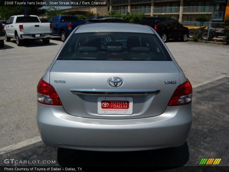 Silver Streak Mica / Dark Charcoal 2008 Toyota Yaris Sedan