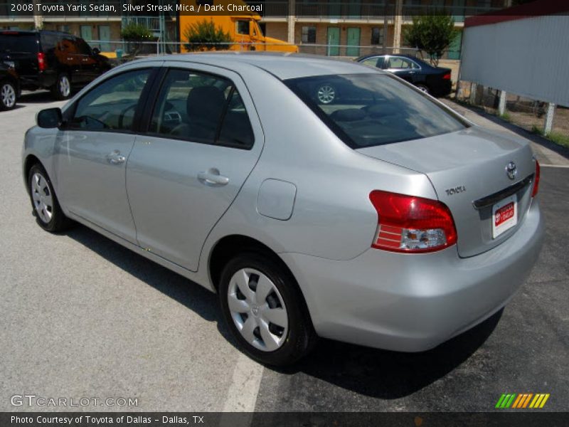 Silver Streak Mica / Dark Charcoal 2008 Toyota Yaris Sedan