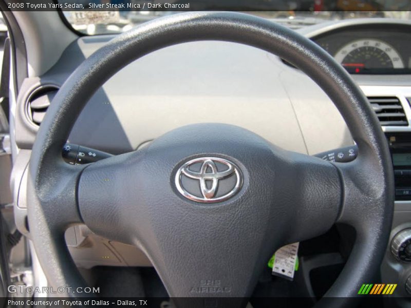 Silver Streak Mica / Dark Charcoal 2008 Toyota Yaris Sedan