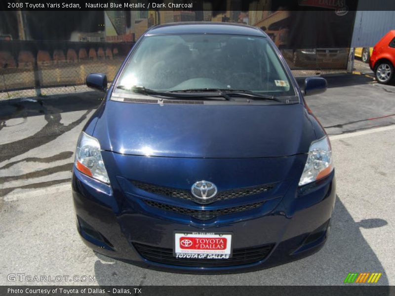Nautical Blue Metallic / Dark Charcoal 2008 Toyota Yaris Sedan