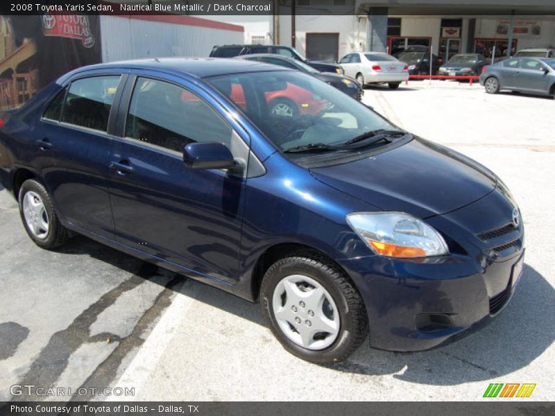 Nautical Blue Metallic / Dark Charcoal 2008 Toyota Yaris Sedan